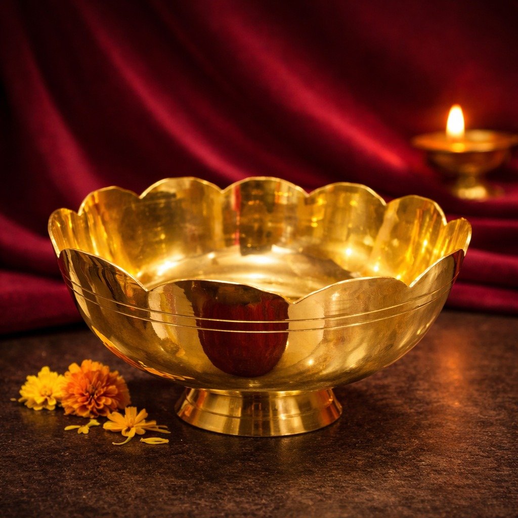 Brass Ganesh Idol - 3 inch